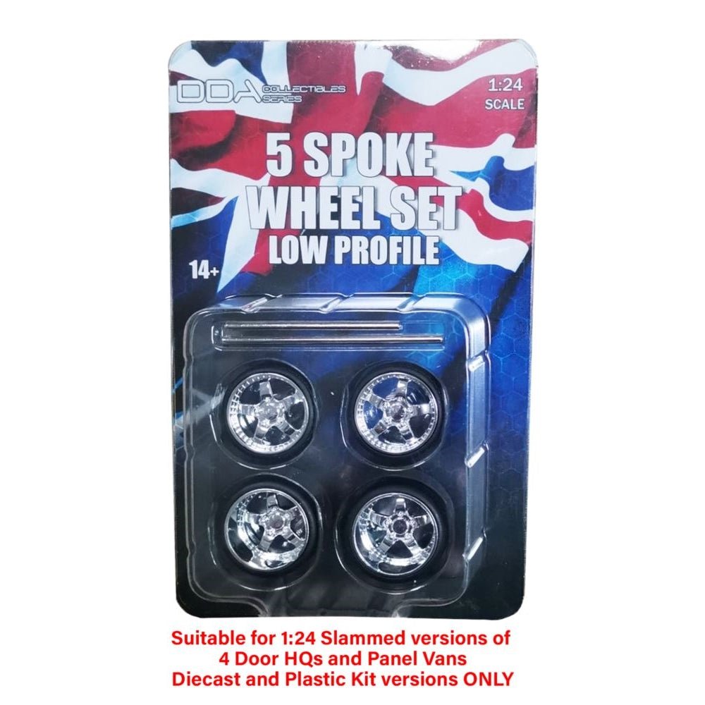 DDA Custom Wheel Set 5 Spoke Low Profile - Lazy Modeller