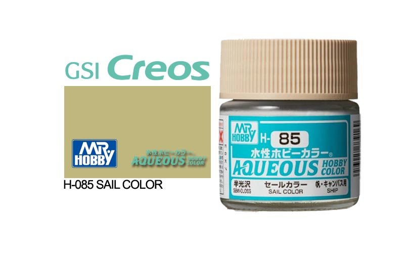 Mr Hobby Aqueous 10ml H085 Flat Sail - Lazy Modeller