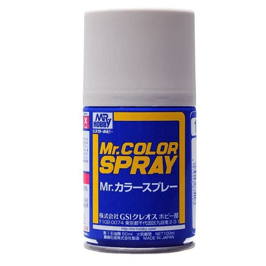 Mr Hobby Mr Color Spray S011 Semi Gloss Light Gull Grey - Lazy Modeller