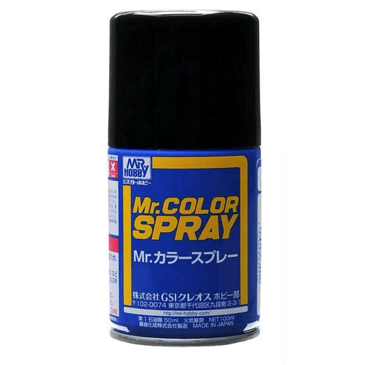Mr Hobby Mr Color Spray S033 Flat Black - Lazy Modeller