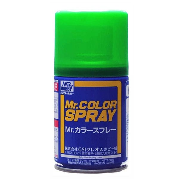 Mr Hobby Mr Color Spray S066 Gloss Bright Green - Lazy Modeller