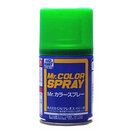 Mr Hobby Mr Color Spray S066 Gloss Bright Green - Lazy Modeller