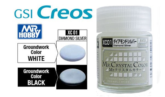 Mr Hobby Mr Crystal Color XC01 Diamond Silver - Lazy Modeller