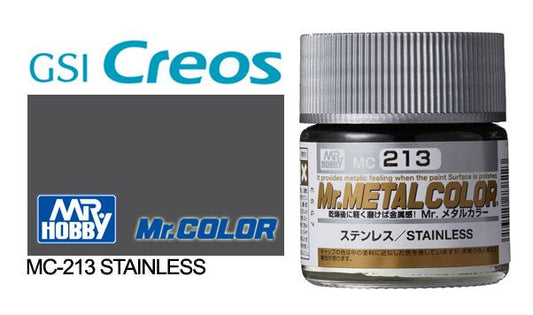 Mr Hobby Mr Metal Color MC213 Stainless Steel - Lazy Modeller