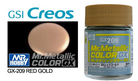 Mr Hobby Mr Metallic Color GX209 Red Gold - Lazy Modeller