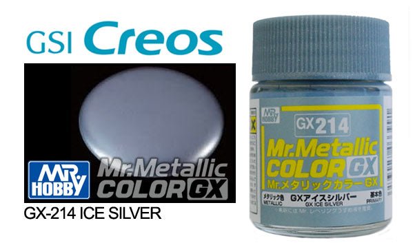Mr Hobby Mr Metallic Color GX214 Ice Silver - Lazy Modeller