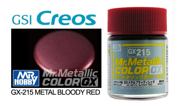 Mr Hobby Mr Metallic Color GX215 Bloody Red - Lazy Modeller