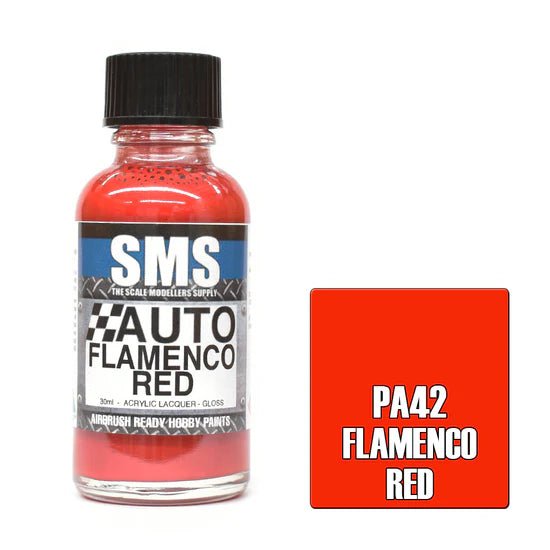 SMS Auto PA42 Holden Flamenco Red 30ml - Lazy Modeller