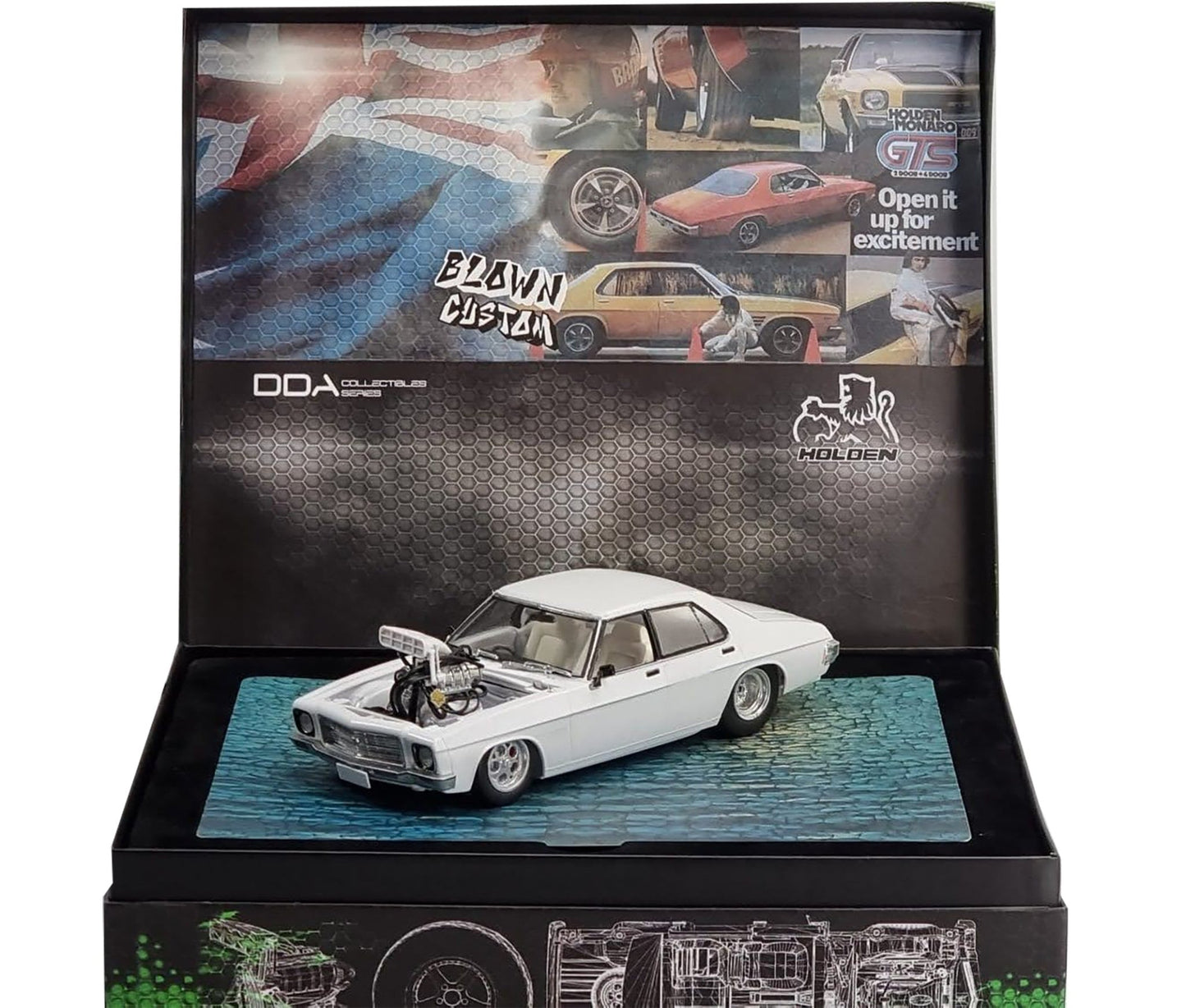 DDA HQ Holden Custom Blown 1/24 with stripe masks - Lazy Modeller