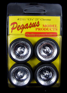 Pegasus 23" CL's Chrome Wheels - Lazy Modeller