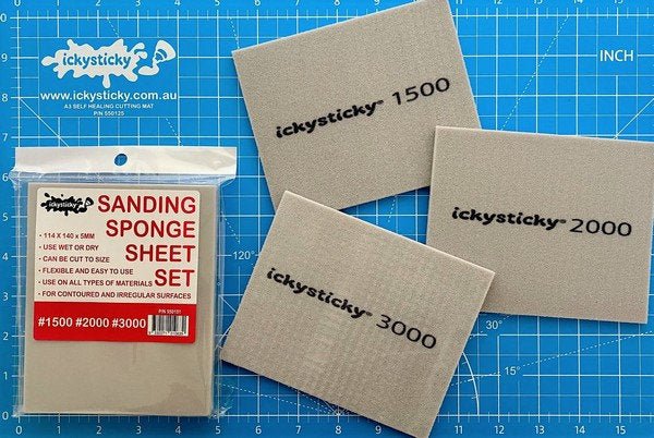 Sanding Sponge 1500-2000-3000 grit - Lazy Modeller