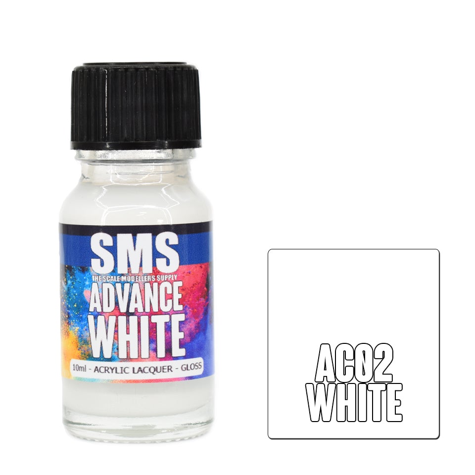 SMS Advance AC02 White 10ml - Lazy Modeller