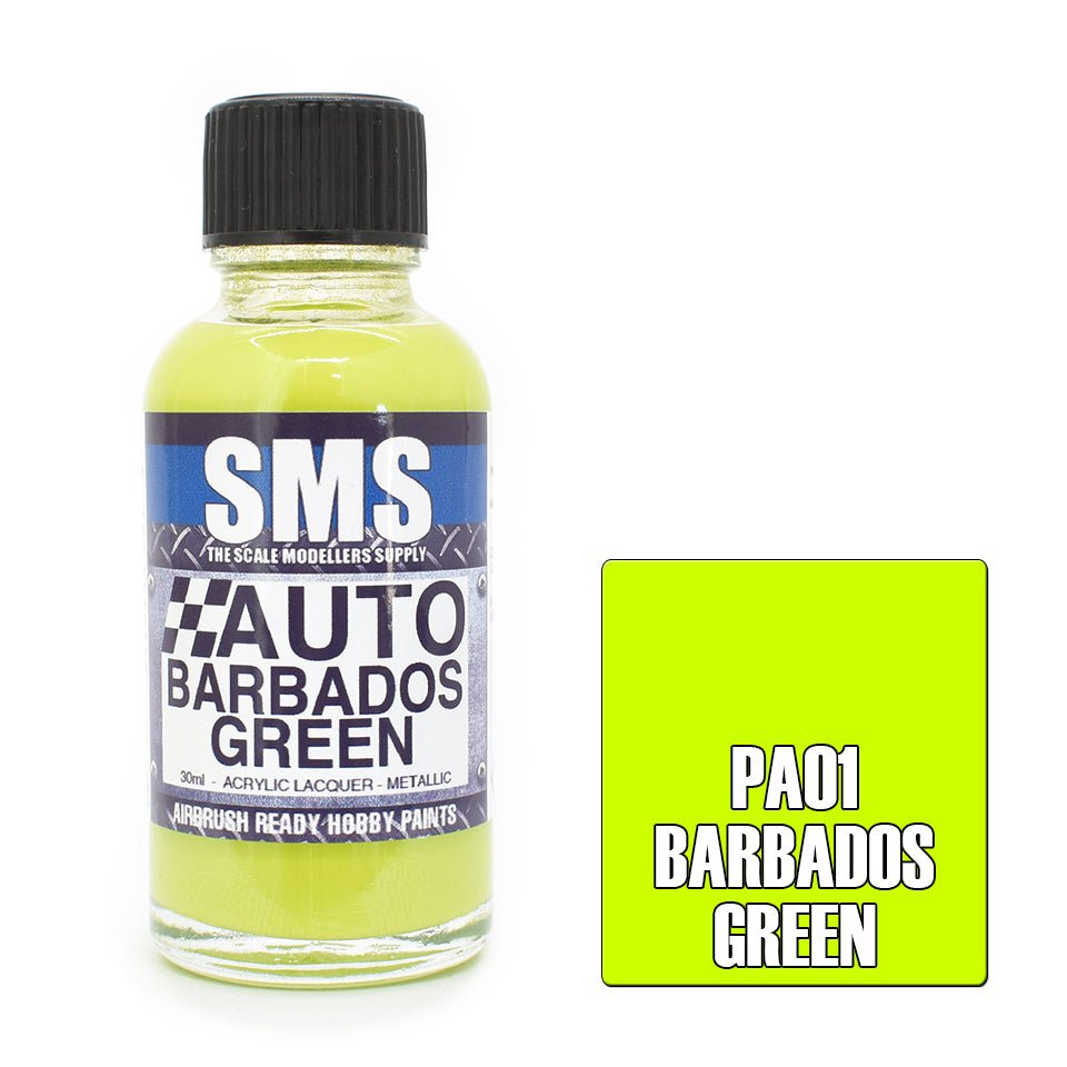 SMS Auto PA01 Holden Barbados Green 30ml - Lazy Modeller