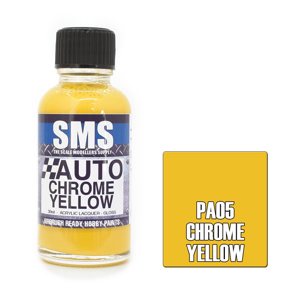 SMS Auto PA05 Holden Chrome Yellow 30ml - Lazy Modeller
