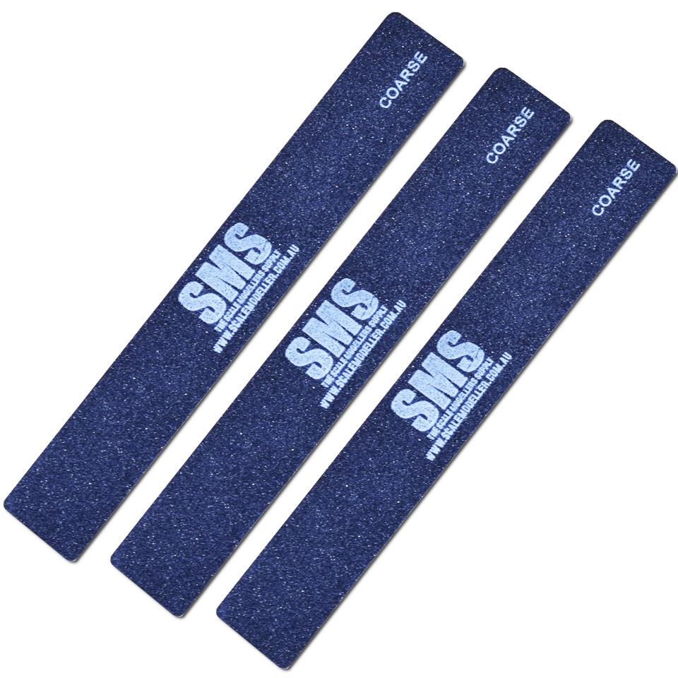 SMS SND05 Sanding Sticks 3pc Coarse Grit - Lazy Modeller