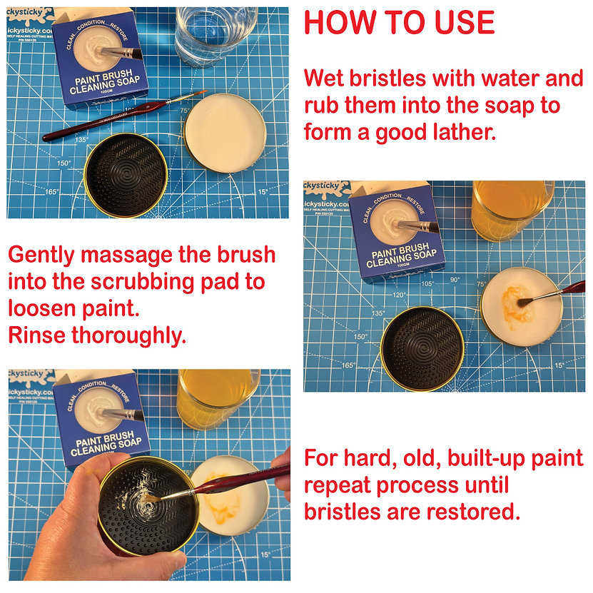 Icky Sticky Brush Cleaning Soap