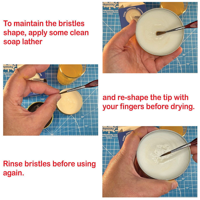 Icky Sticky Brush Cleaning Soap