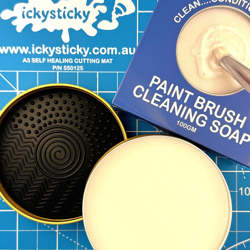Icky Sticky Brush Cleaning Soap