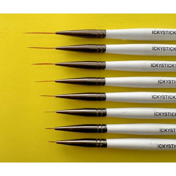 Icky Sticky 8 piece Liner Brush set