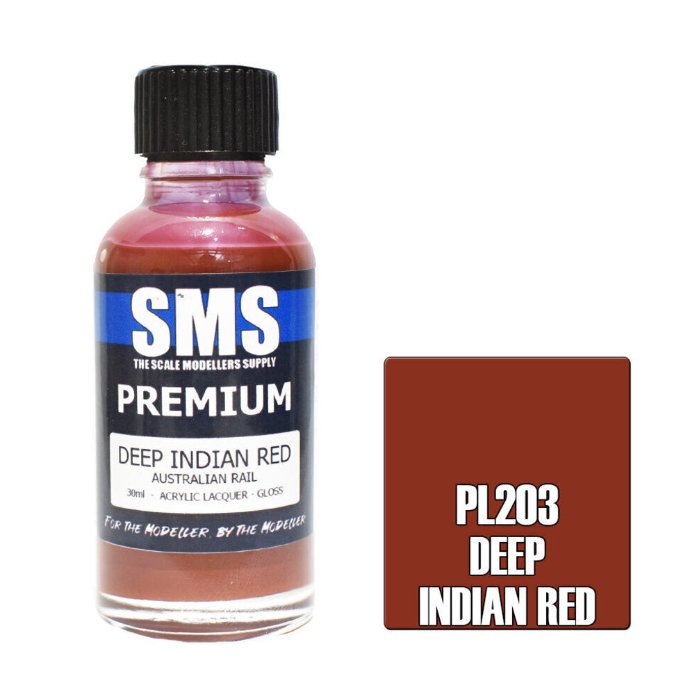 SMS Premium PL203 Deep Indian Red (Aus Rail) 30ml