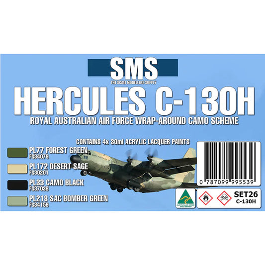 SMS SET26 RAAF Hercules C-130H set 4x 30ml