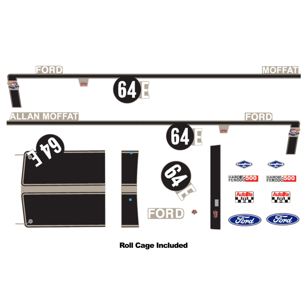 DDA Decal Kit 1970 Moffat XW Falcon Bathurst Winner - Lazy Modeller