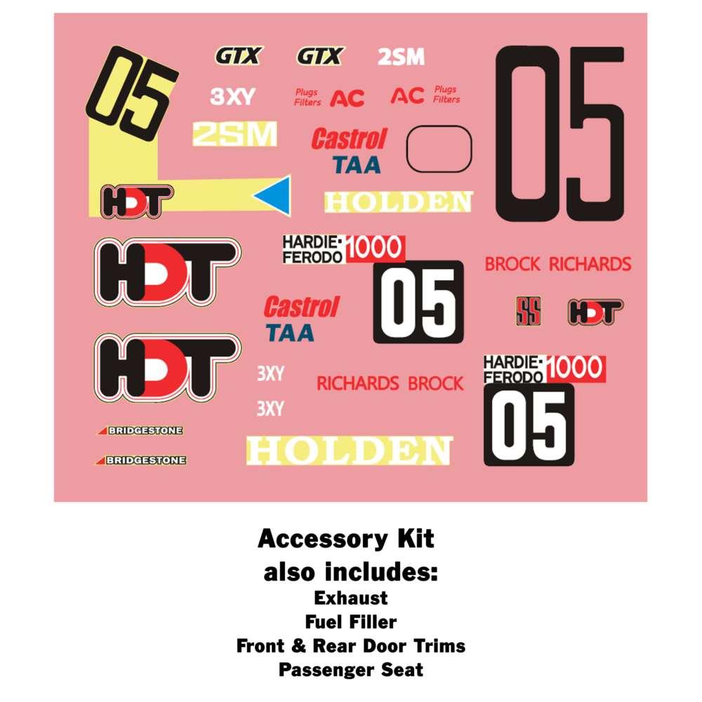 DDA Decal Kit 1979 A9X Brock Bathurst Winner - Lazy Modeller