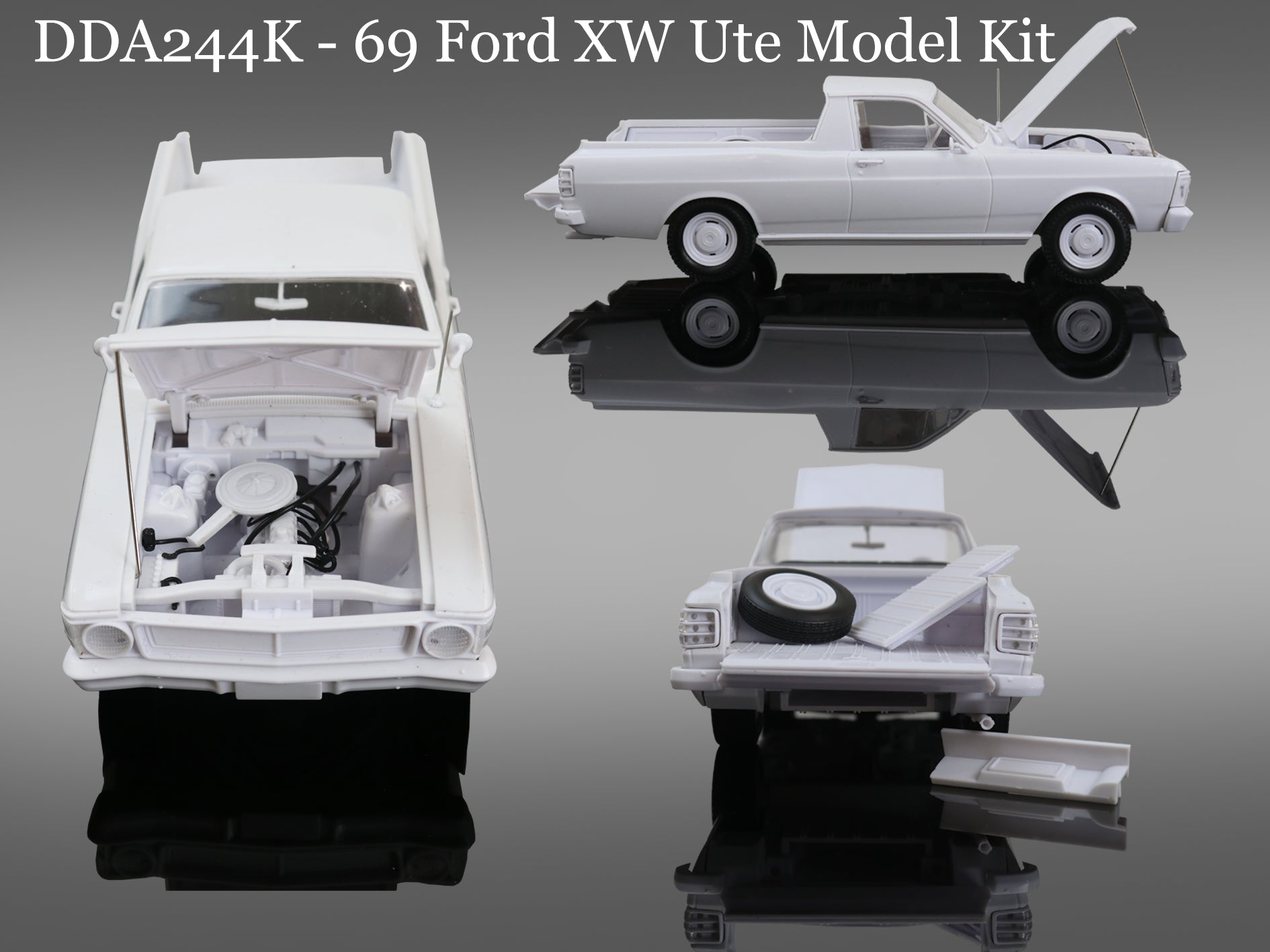 DDA XW Ford Falcon Ute 1/24 Plastic Kit - Lazy Modeller