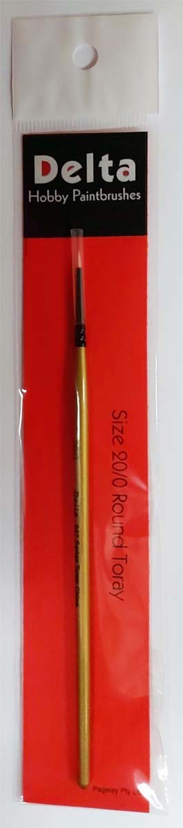 Delta Toray Paintbrush – Round Size 20/0 - Lazy Modeller