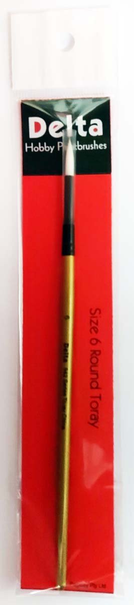 Delta Toray Paintbrush – Round Size 6 - Lazy Modeller