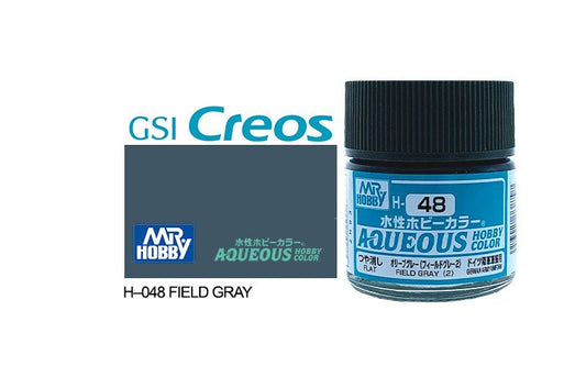 Mr Hobby Aqueous 10ml H048 Gloss Field Grey - Lazy Modeller