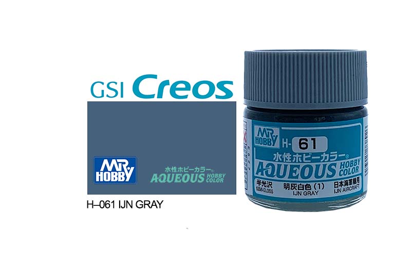 Mr Hobby Aqueous 10ml H061 Gloss IJN Grey - Lazy Modeller