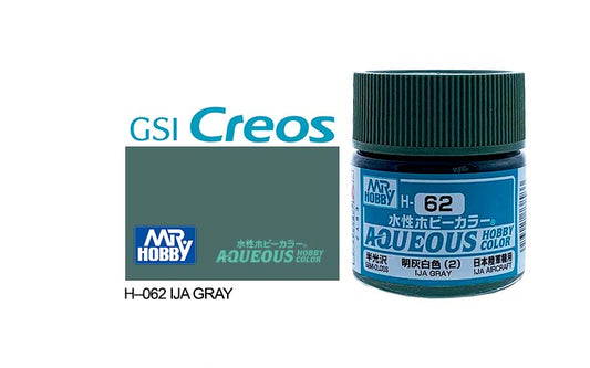 Mr Hobby Aqueous 10ml H062 Semi Gloss IJA Grey - Lazy Modeller