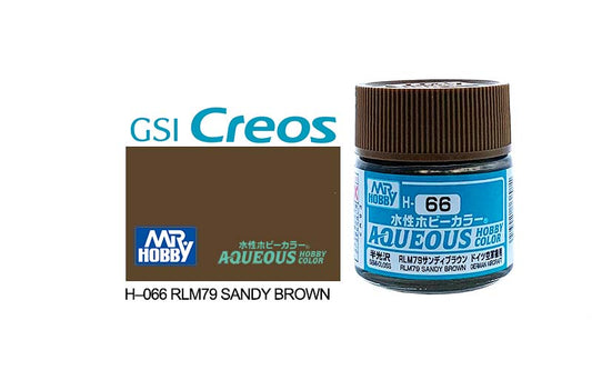 Mr Hobby Aqueous 10ml H066 Semi Gloss RLM Sandy Brown - Lazy Modeller