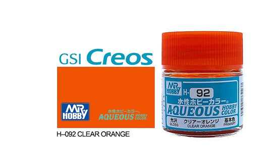 Mr Hobby Aqueous 10ml H092 Gloss Clear Orange - Lazy Modeller