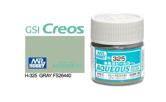 Mr Hobby Aqueous 10ml H325 Semi Gloss Grey FS 26440 - Lazy Modeller