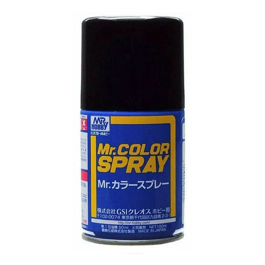 Mr Hobby Mr Color Spray S002 Gloss Black - Lazy Modeller