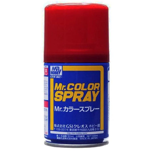 Mr Hobby Mr Color Spray S068 Gloss Red Madder - Lazy Modeller