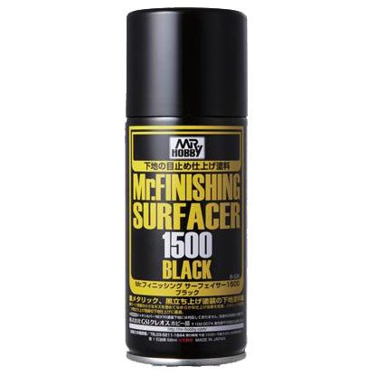 Mr Hobby Mr Finishing Surfacer 1500 Black - Lazy Modeller