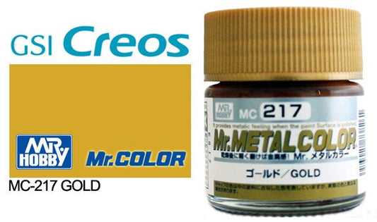 Mr Hobby Mr Metal Color MC217 Gold - Lazy Modeller
