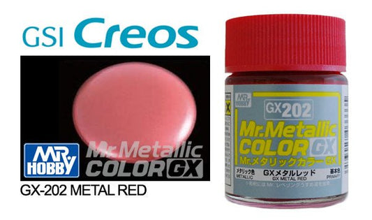 Mr Hobby Mr Metallic Color GX202 Red - Lazy Modeller