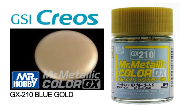 Mr Hobby Mr Metallic Color GX210 Blue Gold - Lazy Modeller