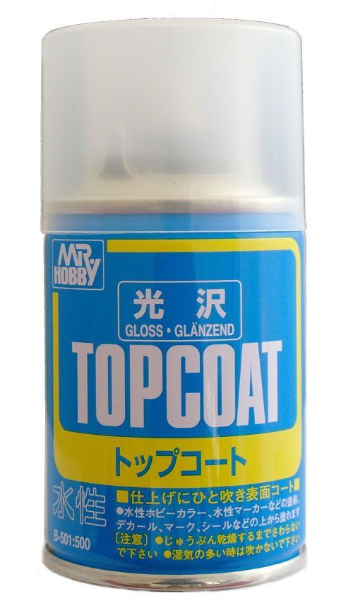 Mr Hobby Mr Topcoat B501 Gloss Clear Spray - Lazy Modeller