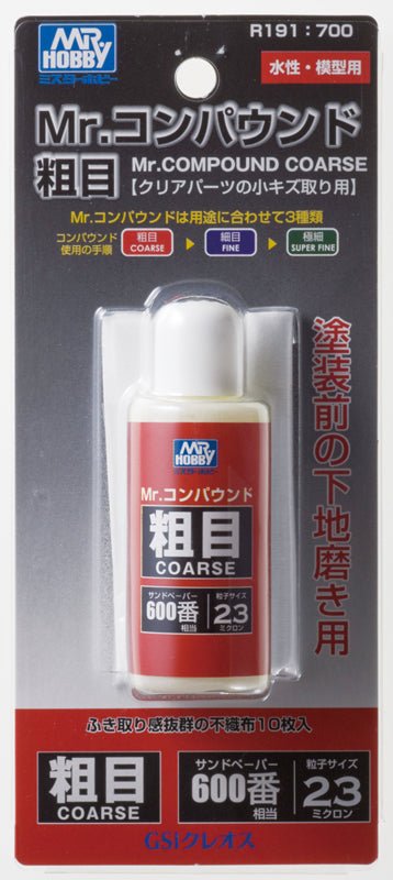 Mr Hobby R191 Mr Compound Coarse 25ml - Lazy Modeller