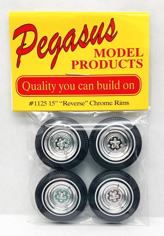 Pegasus 15" Reverse Chrome Wheels - Lazy Modeller