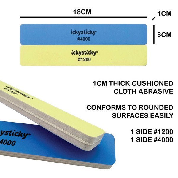 Polishing Sticks 1200 & 4000 grit - Lazy Modeller