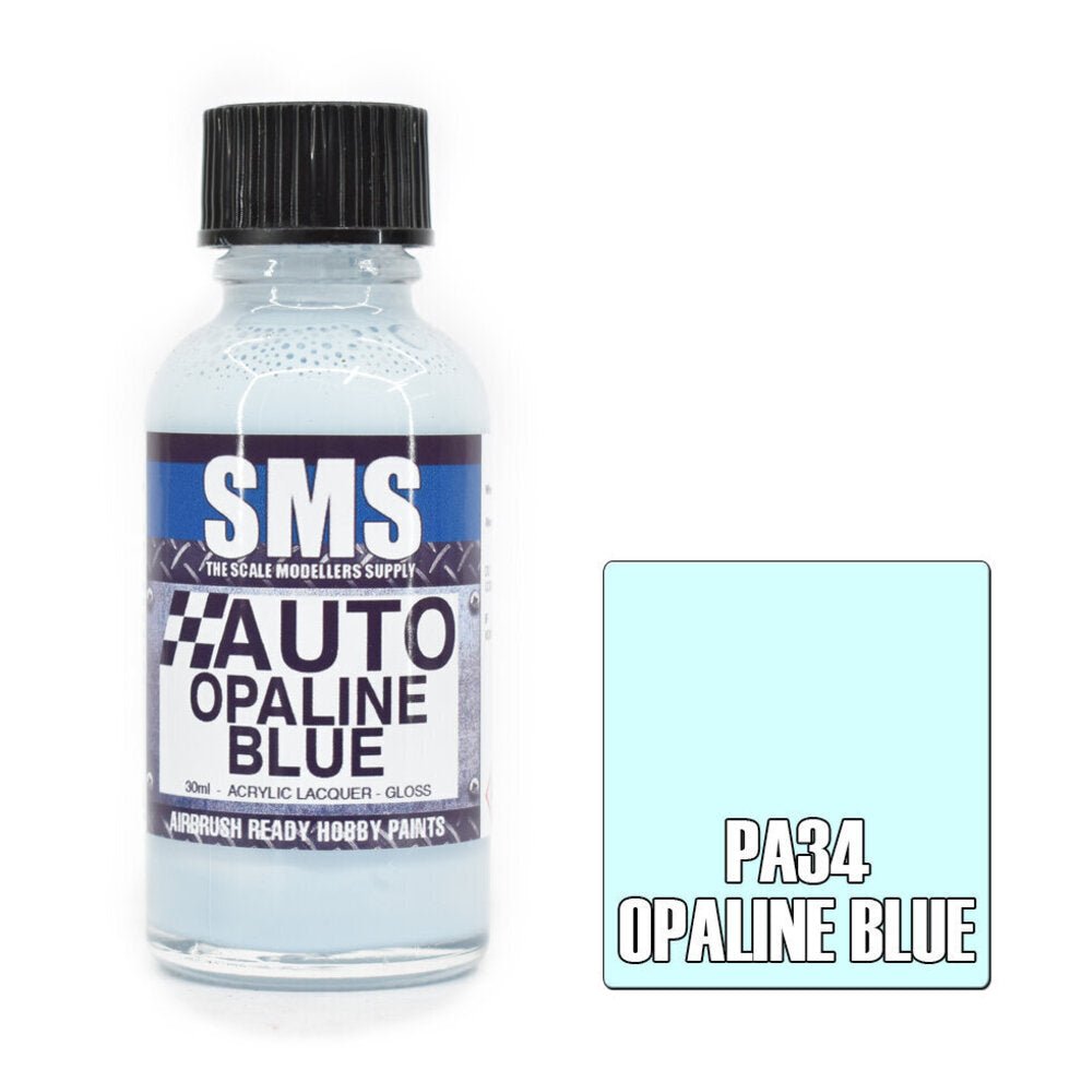 SMS Auto PA34 Holden Opaline Blue 30ml - Lazy Modeller