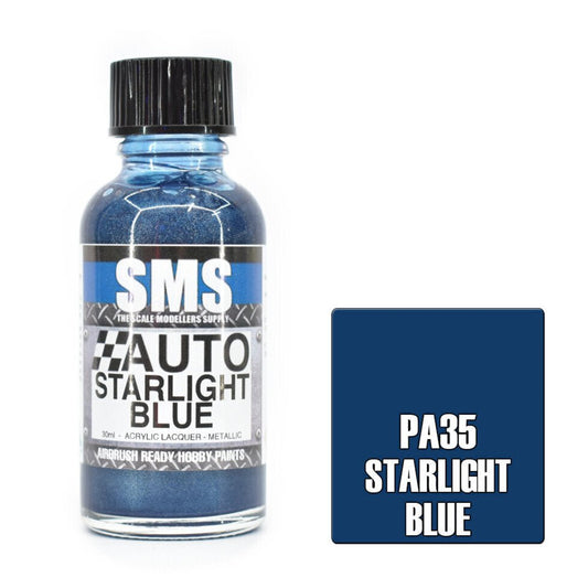 SMS Auto PA35 Ford Starlight Blue 30ml - Lazy Modeller