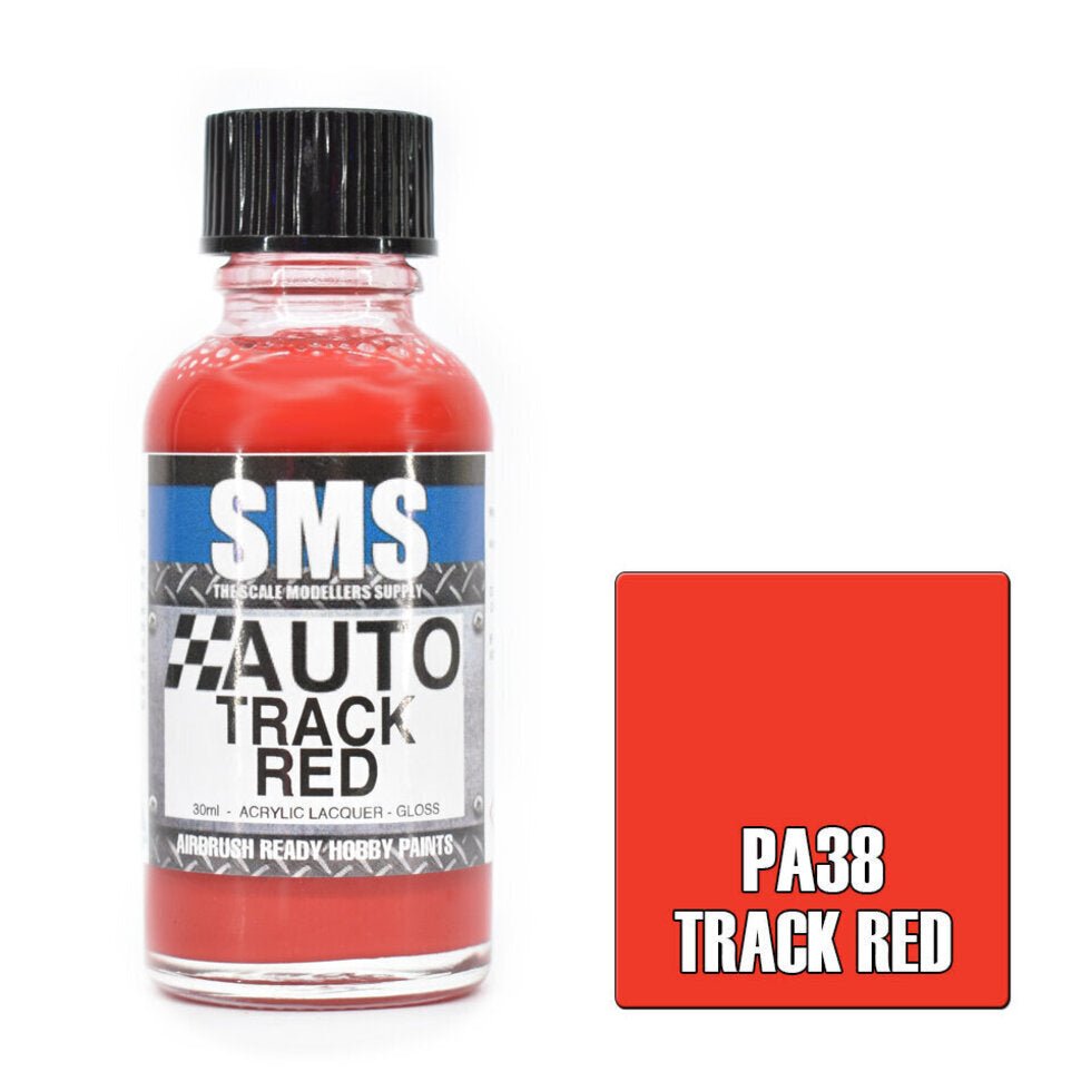 SMS Auto PA38 Ford Track Red 30ml - Lazy Modeller