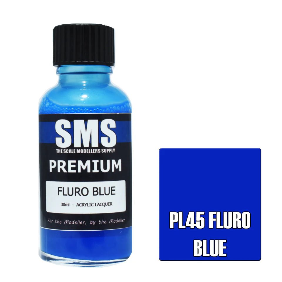 SMS Premium PL45 Fluro Blue - Lazy Modeller